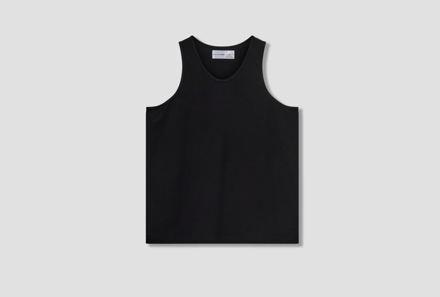 Clothing COMME des GARÇONS SHIRT | Forever-Plain Cotton Fine Jersey Fz-T911-Per Black