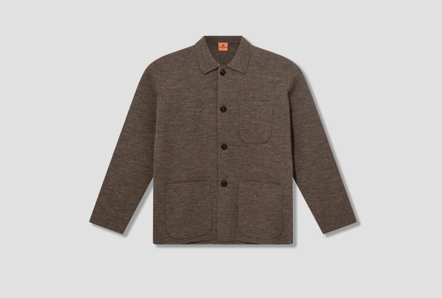 Clothing ANDERSEN-ANDERSEN | Work Jacket-G12/Undyed Yarn Light Brown