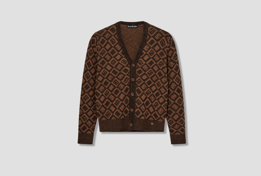 Clothing Acne Studios | Face-Cardigan C60070 Brown