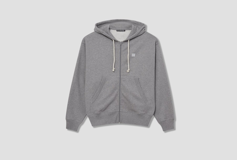 Clothing Acne Studios | Face-Fiah Zip Face Ci0130 Light Grey