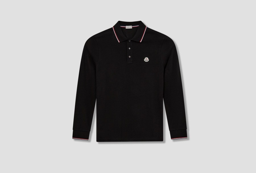 Clothing MONCLER | Archivio-Ls Polo I2 091 8B701 00 84556 Black