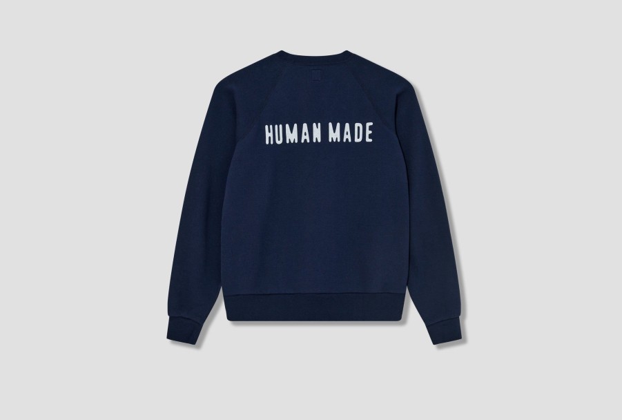 Clothing HUMAN MADE | Sweatshirt #2 Hm25Cs021 Navy