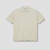 Clothing AURALEE | Super Fine Cotton Pique Big Polo A23Sp01Sk Off White