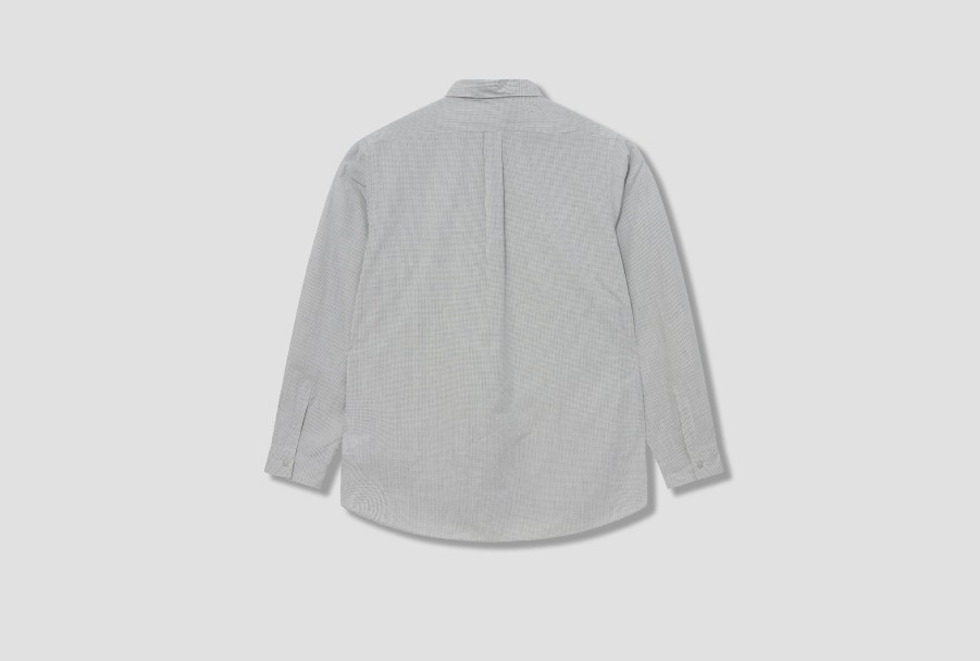 Clothing nanamica | Regular Collar Wind Shirt Sugf353E Off White