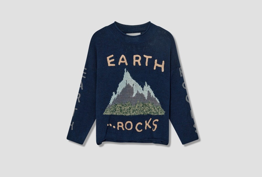 Clothing Story mfg. | Twinsun Rollneck-Indigo Earth Rocks Saw23Jumtwrhanier Blue