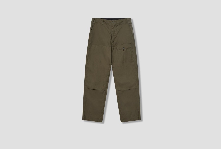 Clothing ENGINEERED GARMENTS | Field Pant-Olive Cp Weather Poplin Eu001/23F1F034