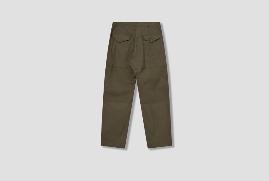 Clothing ENGINEERED GARMENTS | Field Pant-Olive Cp Weather Poplin Eu001/23F1F034