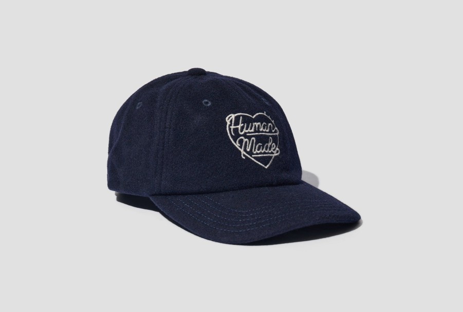 Accessories HUMAN MADE | 6 Panel Wool Cap Hm26Gd012 Navy