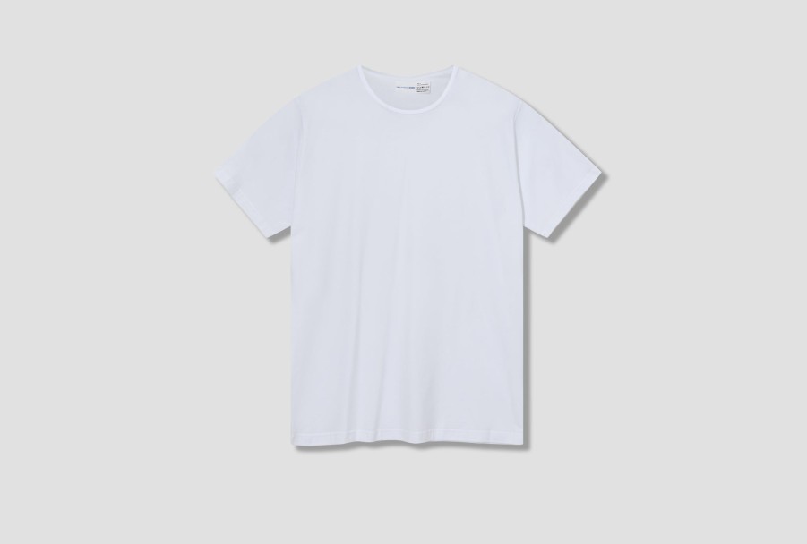 Clothing COMME des GARÇONS SHIRT | Forever-Plain Cotton Fine Jersey Fz-T910-Per White