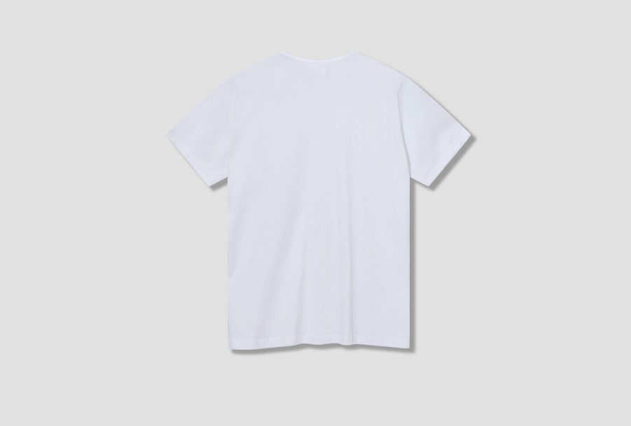 Clothing COMME des GARÇONS SHIRT | Forever-Plain Cotton Fine Jersey Fz-T910-Per White