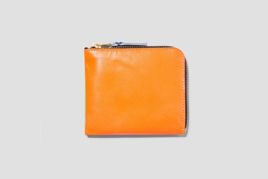 Accessories COMME des GARÇONS WALLET | Comme Des Garcons Super Fluo Sa3100Sf Orange