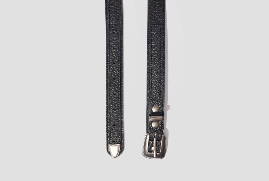 Accessories LEMAIRE | Minimal Western Belt-Grained Leather Bt111 Ll139 Black