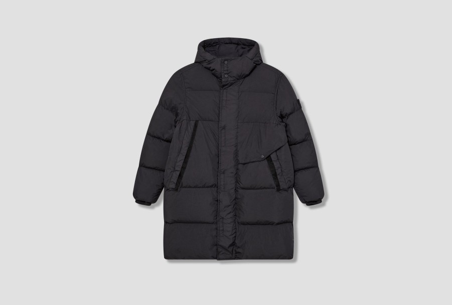 Clothing STONE ISLAND | Garment Dyed Crinkle Reps Recycled Nylon 791570323 Black