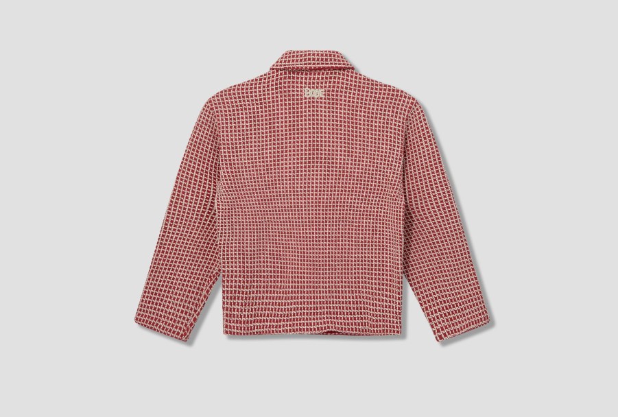 Clothing BODE | Reversible Duo Waffle Jacket Mrs23Ow19 Red