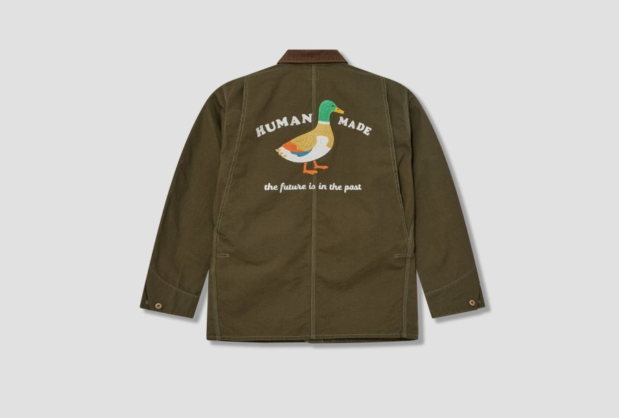 Clothing HUMAN MADE | Duck Coveralljacket Hm26Jk011 Olive