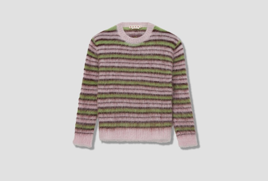 Clothing MARNI | Crew Neck L/S Sweater Gcmg0161Q0 Ufu107 Light Pink