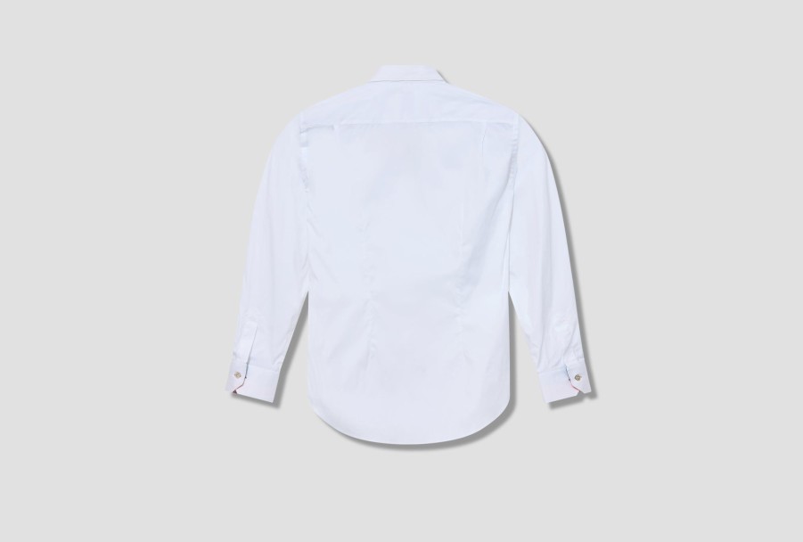 Clothing Paul Smith | Mens S/C Tailored Fit Shirt M1R-800P3-H00051 White