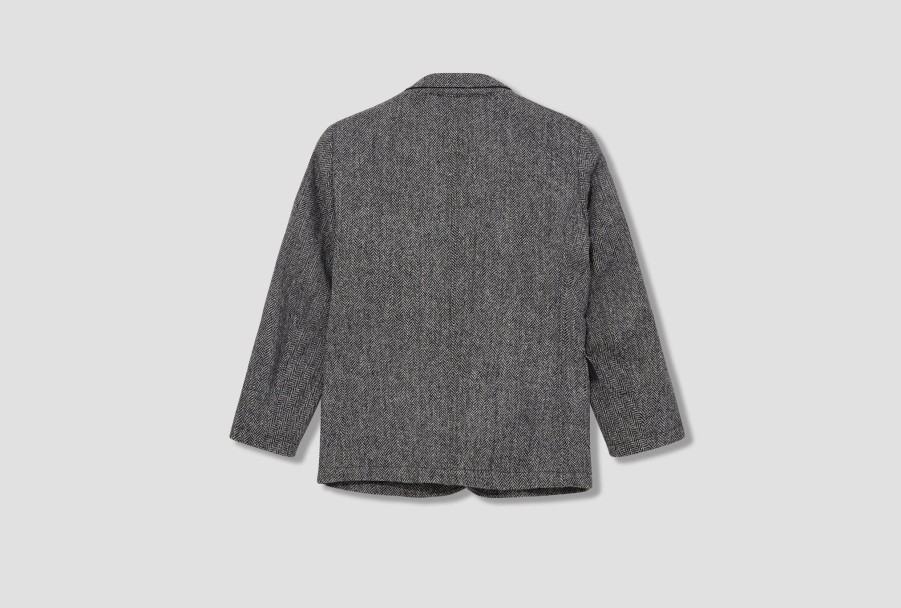 Clothing Drake’s | Mkvii Wool Herringbone Games Blazer Dr2A2H 22799-01 Grey