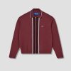 Clothing Awake NY | Full Zip Sweater Awk-Fw23-Kn004 Burgundy