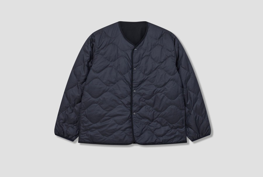 Clothing nanamica | Reversible Down Cardigan Suaf361E Navy