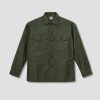 Clothing orSlow | Us Army Fatigue Shirt-Original Reverse Sateen 03-8045-16 Green