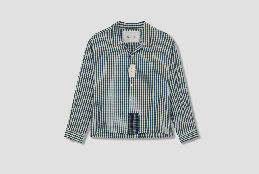 Clothing Story mfg. | Greetings Shirt Ls-Gingham Scarecrow Saw23Shgrlcotgig White