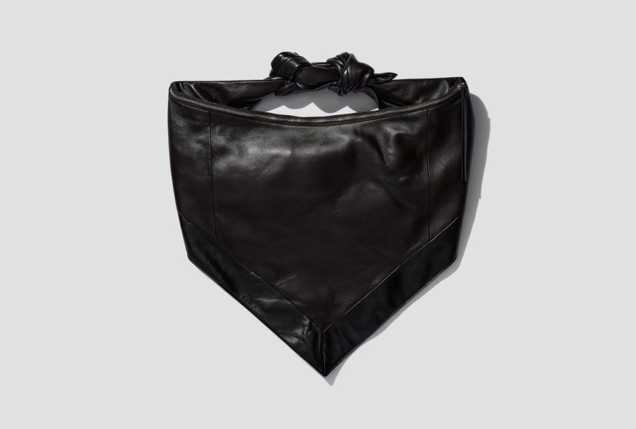 Accessories LEMAIRE | Bandana Bag-Soft Nappa Leather Bg0037 Ll095 Dark Brown