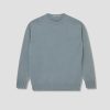 Clothing AURALEE | Washed French Merino Knit Pullover A23Ap01Sw Light Blue