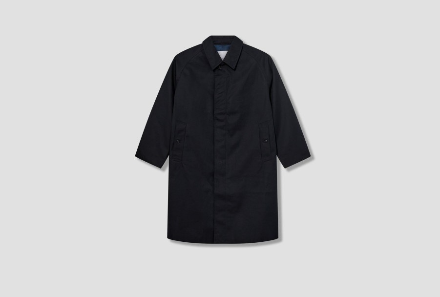 Clothing nanamica | Gore-Tex Balmacaan Coat Subf263E Navy