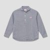 Clothing DANTON | Round Collar P.O Shirt L/S #Jd-3568 Trd Navy