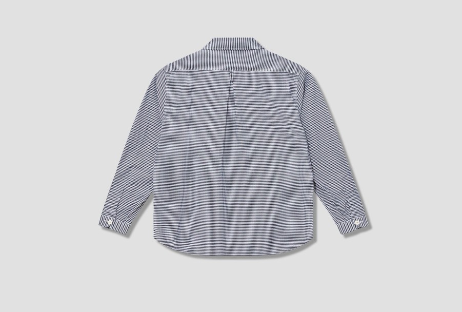 Clothing DANTON | Round Collar P.O Shirt L/S #Jd-3568 Trd Navy