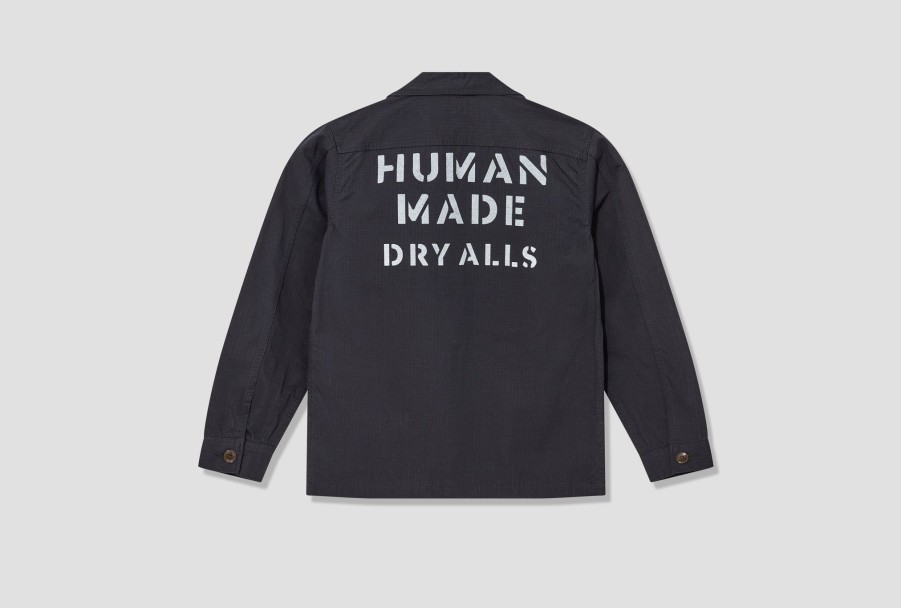 Clothing HUMAN MADE | Military Overshirt Hm25Jk029 Navy