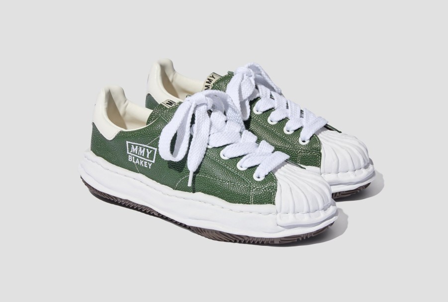 Shoes Maison MIHARA YASUHIRO | Blakey Low-Original Sole Bascket Leather Low-Top Sneaker A11Fw717 Green