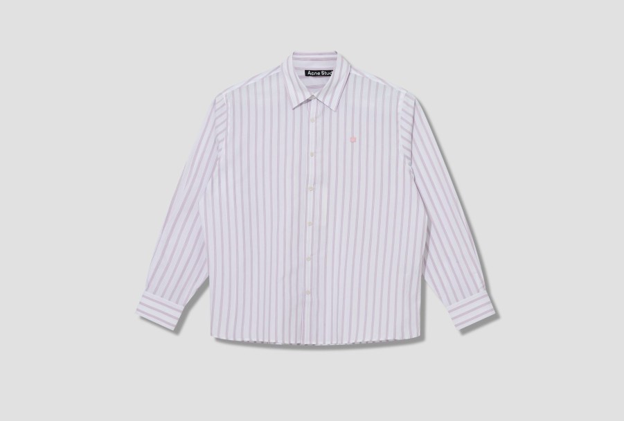 Clothing Acne Studios | Face-Sarlie Ls Stripe Cb0044 Light Pink