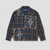 Clothing Awake NY | Paisley Printed Flannel Shirt Awk-Fw23-Tp001 Brown