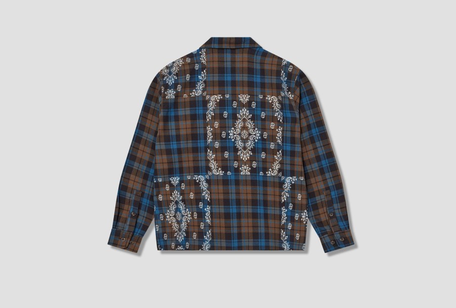 Clothing Awake NY | Paisley Printed Flannel Shirt Awk-Fw23-Tp001 Brown