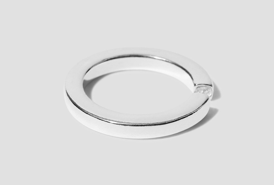 Accessories All Blues™ | Square Ring Thick-Polished/Sterling 101790 Silver