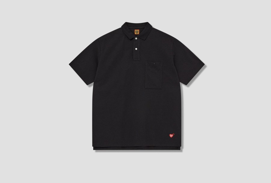 Clothing HUMAN MADE | Big Polo Shirt Hm25Cs032 Black