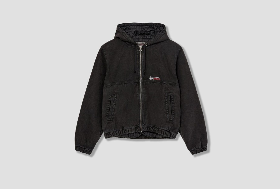 Clothing Stüssy | Canvas Insulated Work Jacket 115716 Black