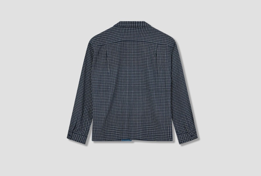 Clothing Story mfg. | Greetings Shirt Ls-Check Scarecrow Saw23Shgrlcotchk Blue