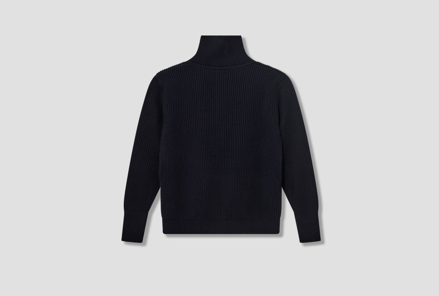 Clothing ANDERSEN-ANDERSEN | Full-Zip Pockets-G5/Signature Yarn Navy