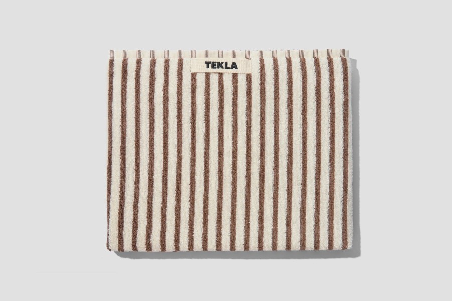 Lifestyle TEKLA | Hand Towel-Terry Sailor Stripes 50X90 Brown