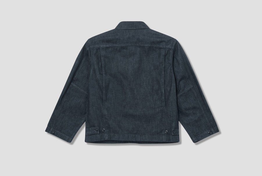 Clothing LEMAIRE | Boxy Jacket-Indigo Denim Ow306 Ld068 Blue