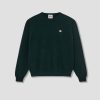 Clothing DANTON | Crew Neck Pullover L/S-Lambswool #Dt-D0028 Lmw Dark Green