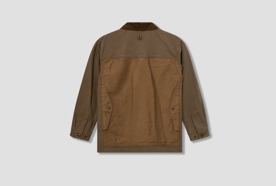 Clothing COMME des GARÇONS HOMME | Cotton Oxford X Cotton Moleskin Garment Treated Mix Hl-J008-W23 Beige