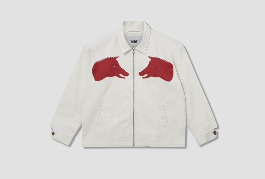 Clothing BODE | Boar Applique Jacket Mrs23Ow03 White