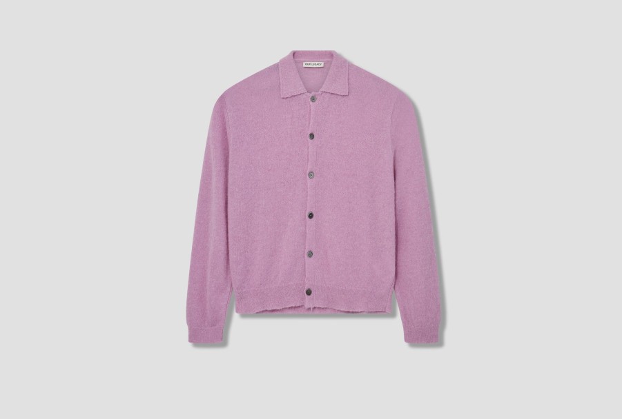 Clothing OUR LEGACY | Evening Polo-Candyfloss Fuzzy Alpaca M4233Em Light Pink