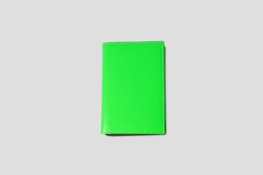 Accessories COMME des GARÇONS WALLET | Comme Des Garcons Super Fluo Sa6400Sf Green