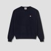 Clothing DANTON | Crew Neck Pullover L/S-Lambswool #Dt-D0028 Lmw Navy