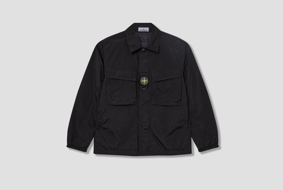 Clothing STONE ISLAND | Nylon Metal In Econyl® Regenerated Nylon Garment Dyed 7915Q0819 Black